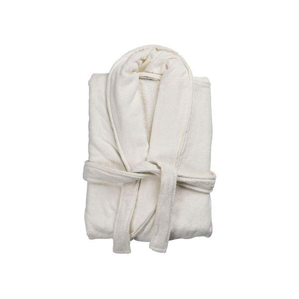 Áo choàng tắm TIBRO cotton màu tự nhiên S/M