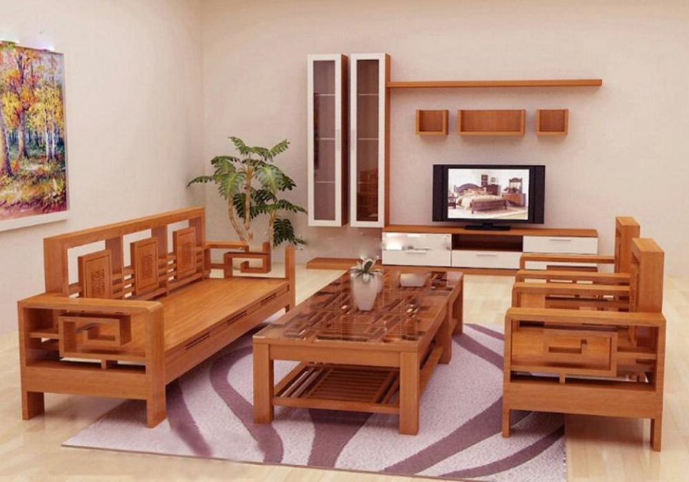 Mẫu bàn ghế gỗ mang đậm nét truyền thống của người Việt