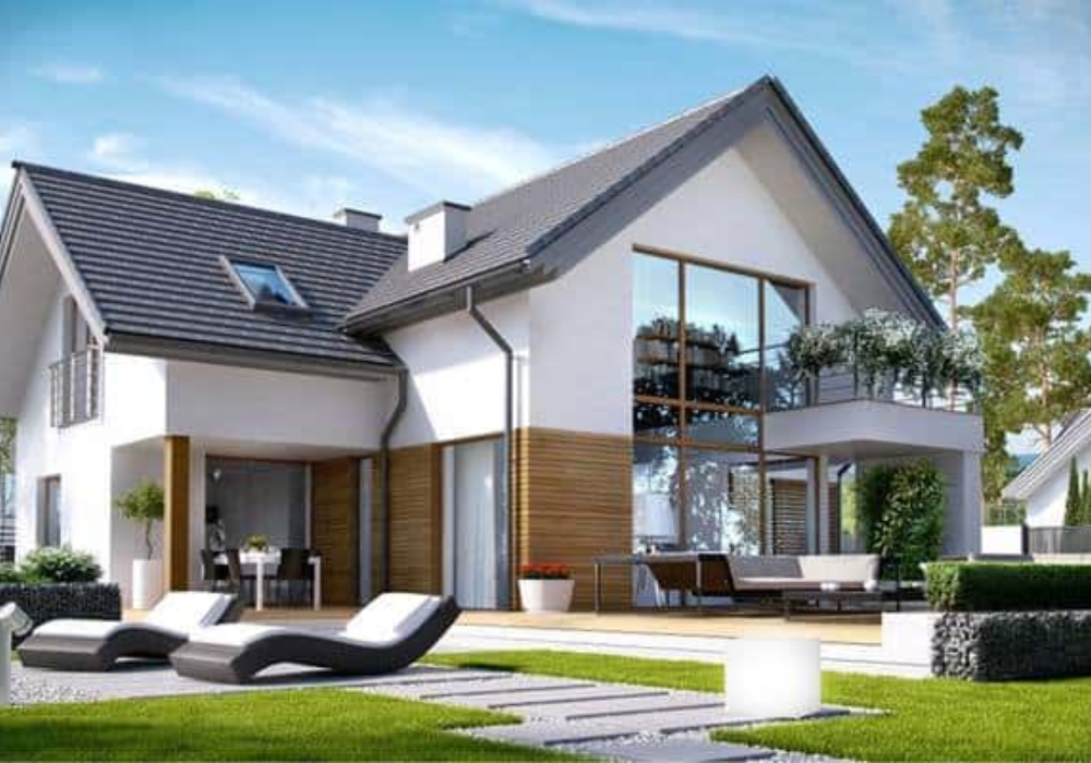Mẫu nhà cấp 4 gác lửng 3 phòng ngủ 5x25