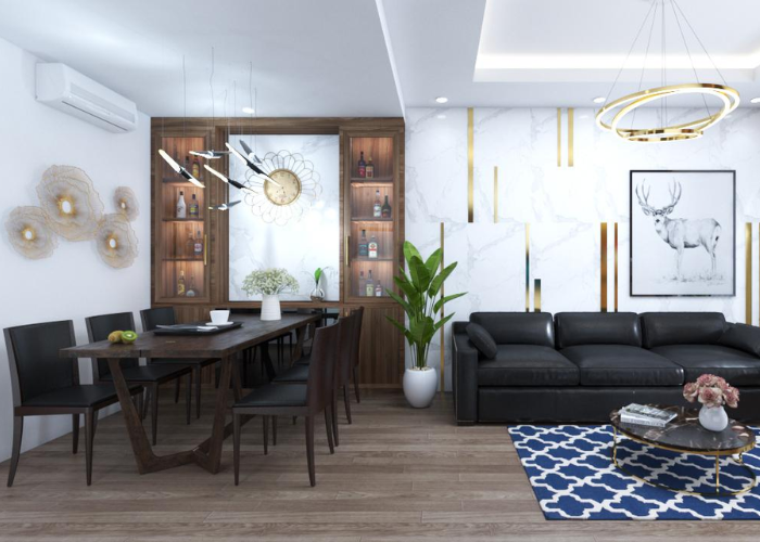 Mẫu thiết kế chung cư 30m2 2 phòng ngủ