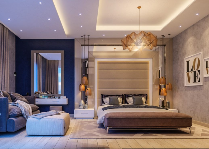 Đèn thả trần thiết kế đơn giản mang đến không gian ấm cúng