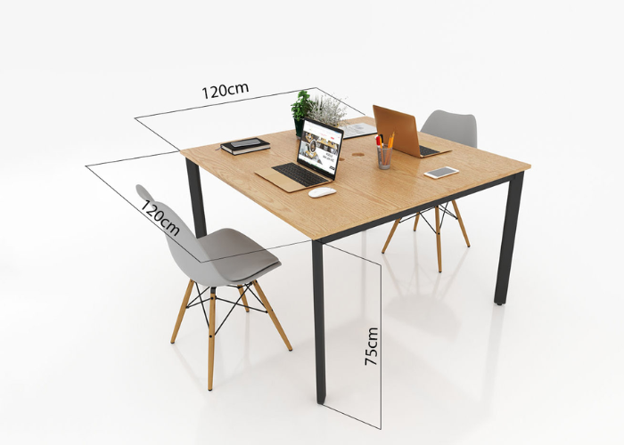 Kích thước bàn làm việc 2 người