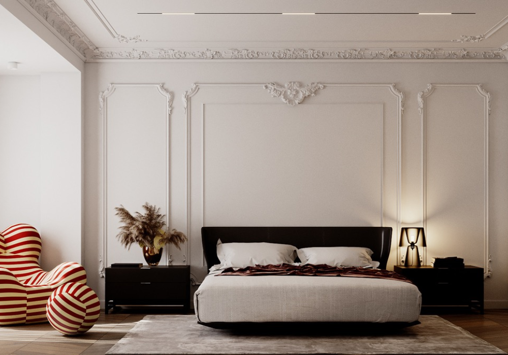 Phòng ngủ 40m2 tông màu sáng nhẹ nhàng, thiết kế đơn giản
