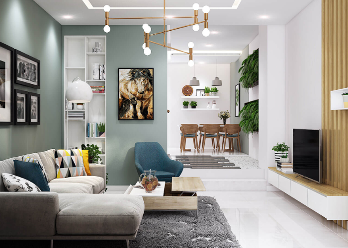 Thiết kế nội thất vừa hiện đại, hợp lý lại vừa đảm bảo lối đi