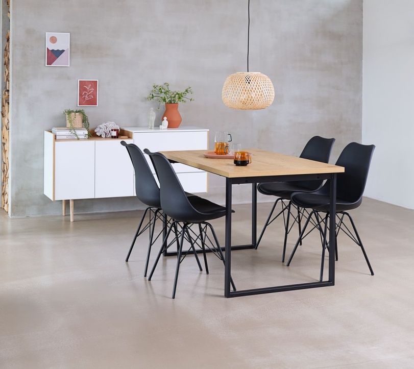 bàn ghế ăn dành cho nhà nhỏ 35m2
