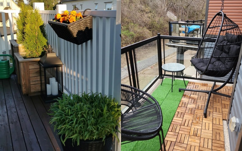 biến hóa ban công nhỏ tinh tế