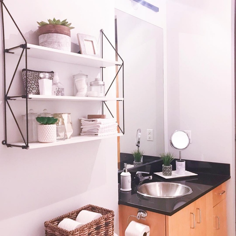 Xanh hóa không gian phòng tắm bằng phụ kiện