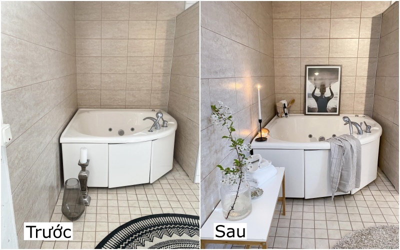 Xanh hóa không gian phòng tắm nhỏ