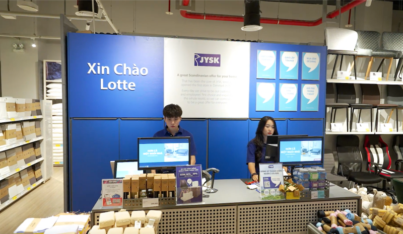 Khu thanh toán thoáng đãng sẵn sàng phục vụ các tín đồ shopping yêu thích phong cách Scandinavian