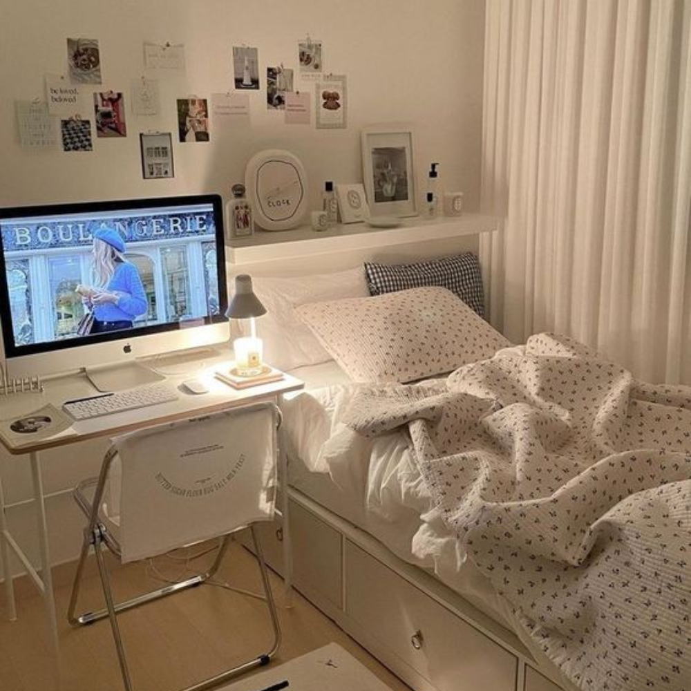 Ý tưởng thiết kế phòng ngủ nhỏ 4m2 với giường đa năng tích hợp tủ đựng đồ