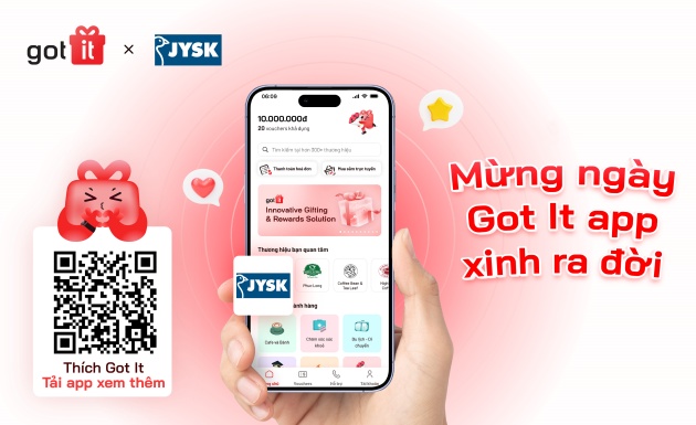 Trải nghiệm mua sắm nội thất JYSK dễ dàng hơn với app Got It mới