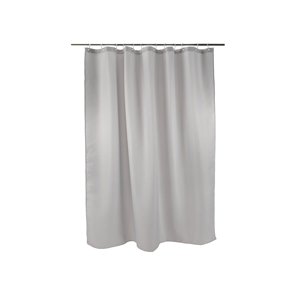 Shower curtain SIBO 180x200 light grey