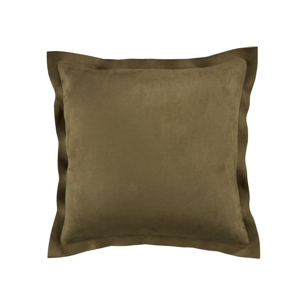 Cushion ALM Suede 45x45 Olive Green