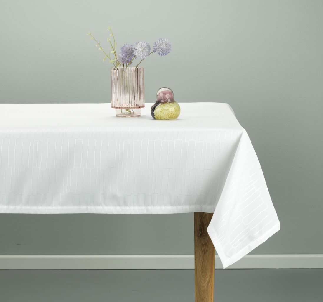 Khăn trải bàn | OLVON | polyester | trắng | R140xD320cm