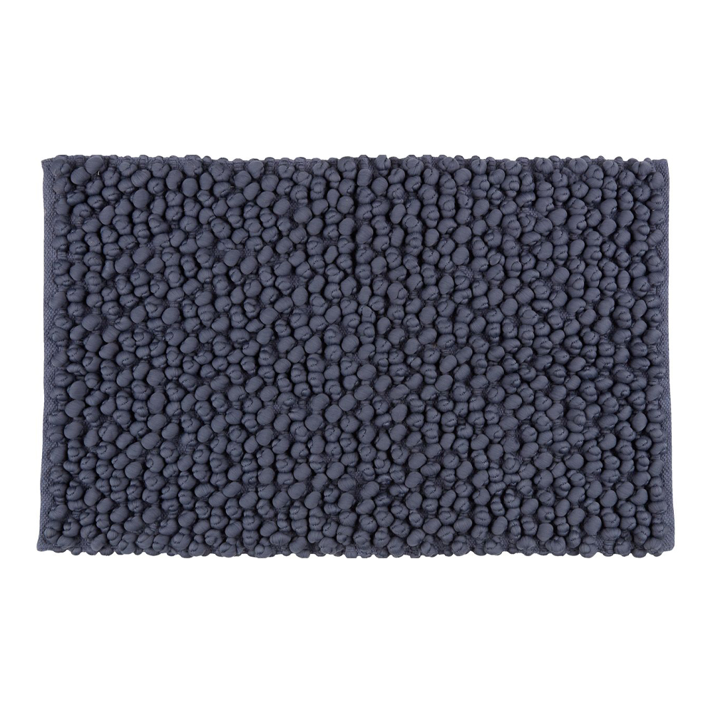 Thảm phòng tắm | ORREFORS | polyester/cotton | xanh đậm | R60xD90cm