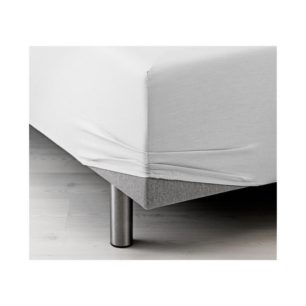 Fitted Sateen sheet 140x200x35 white