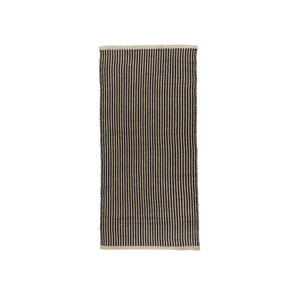 Carpet HOSTA 65x140 black/beige