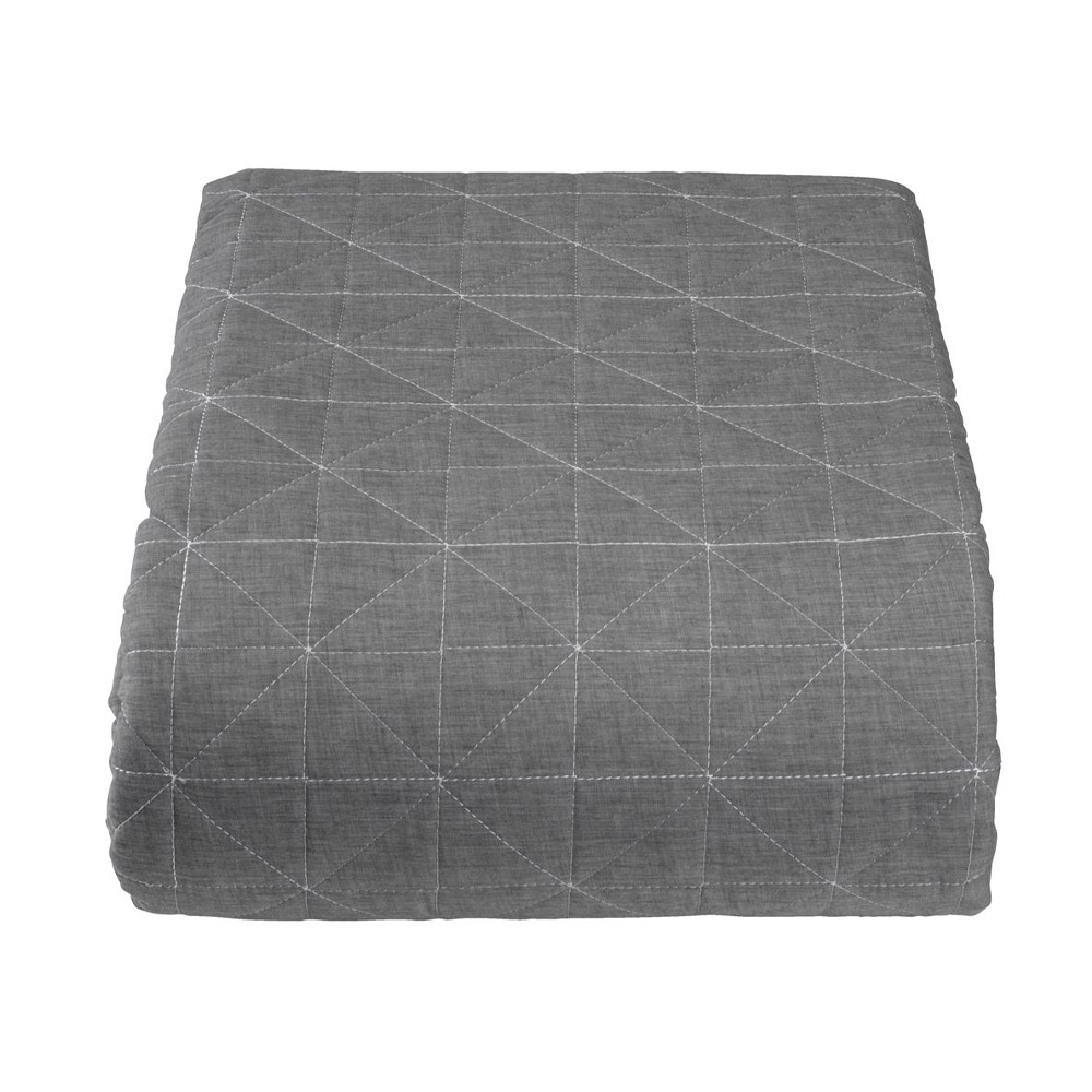 Bedspread HIRSHOLM 220x240 grey