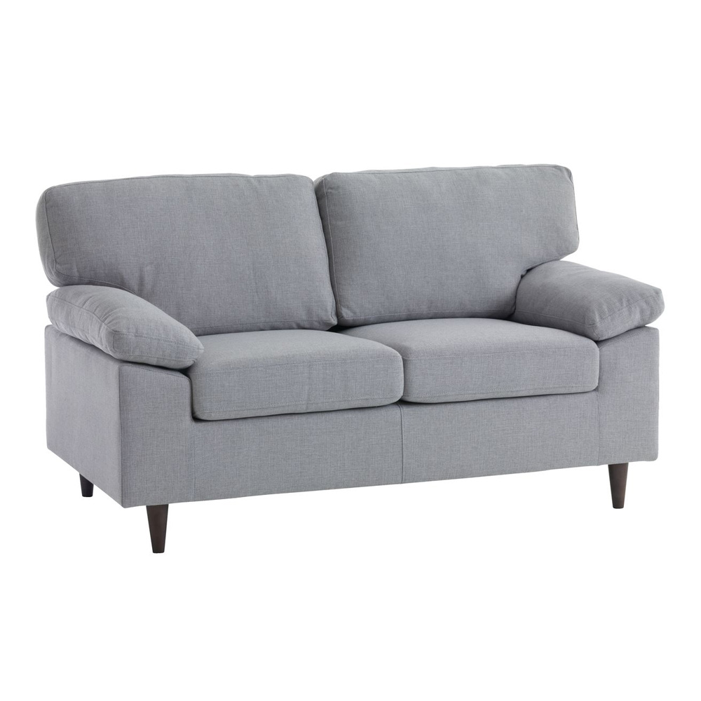 Sofa 2s |GEDVED|polyester fabric cover|light grey|R154xS85xC84cm