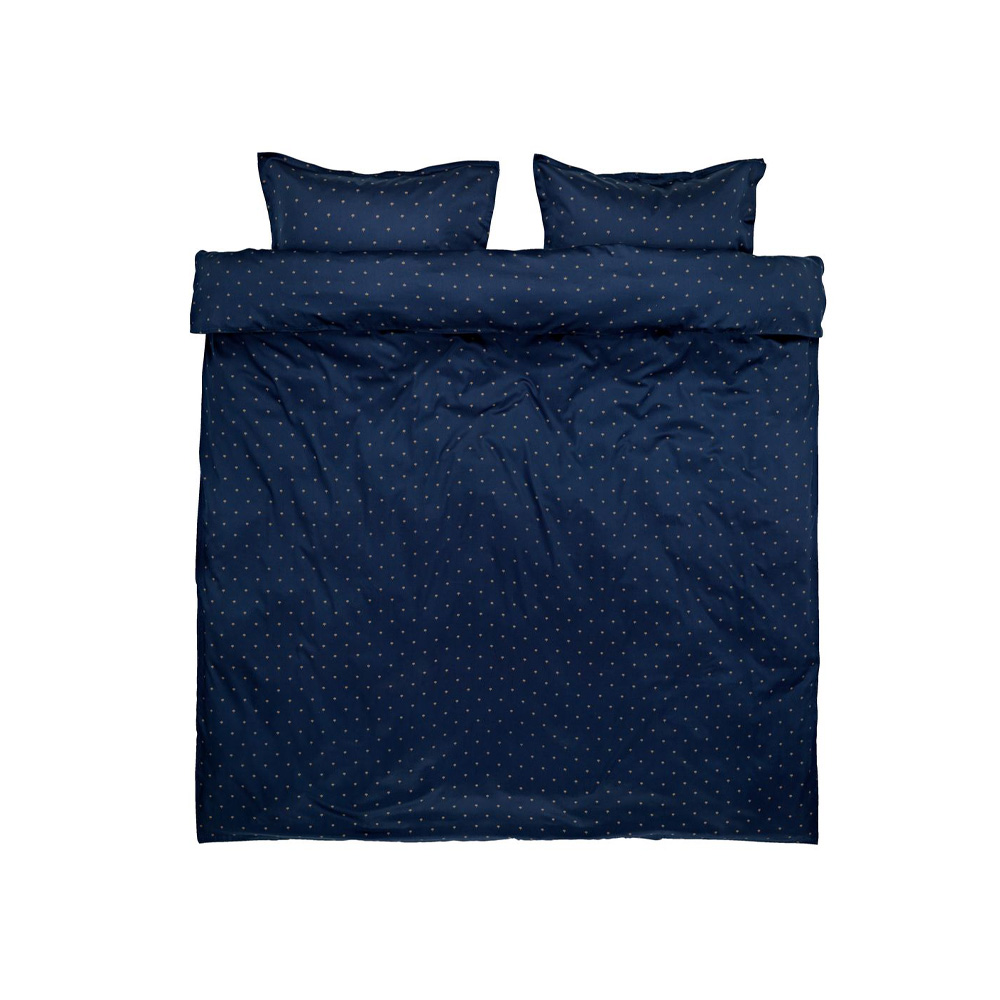Duvet cover set | cotton sateen | STELLA | Blue | R200xD220cm/R50xD75cm