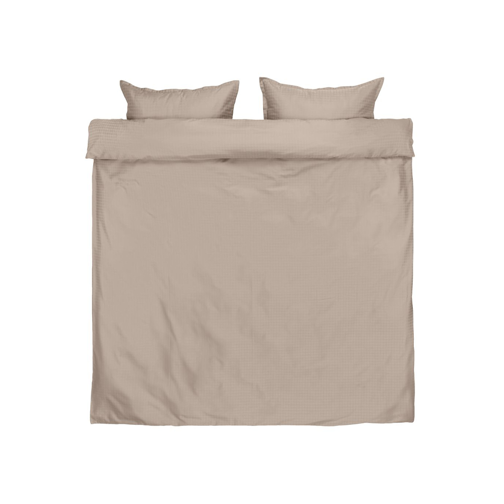 Duvet cover set | cotton sateen | INGEBORG | Sand | R200xD220cm/R50xD75cm