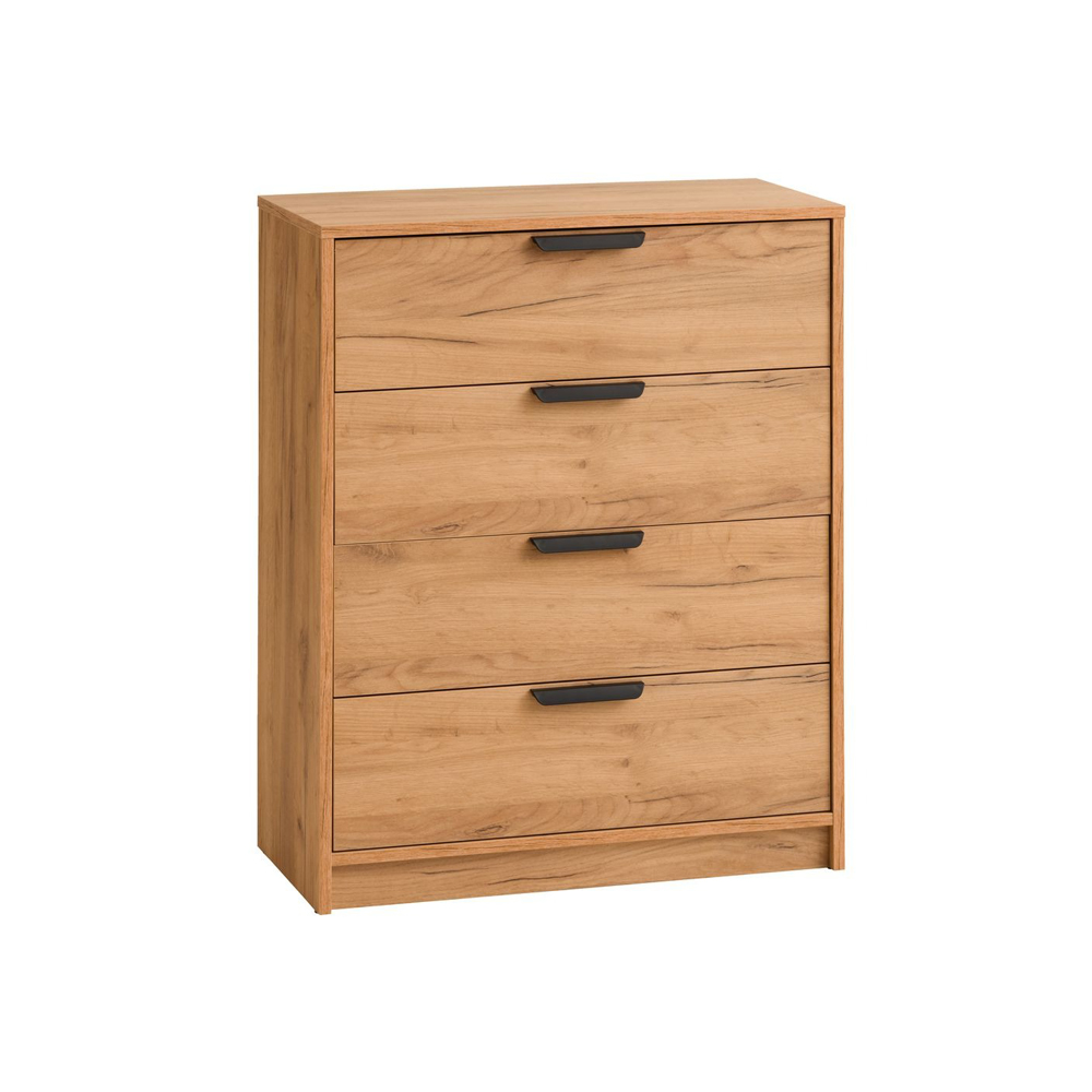 Tủ ngăn kéo 4 ngăn | JENSLEV | gỗ công nghiệp | màu sồi | R71xS36xC89cm