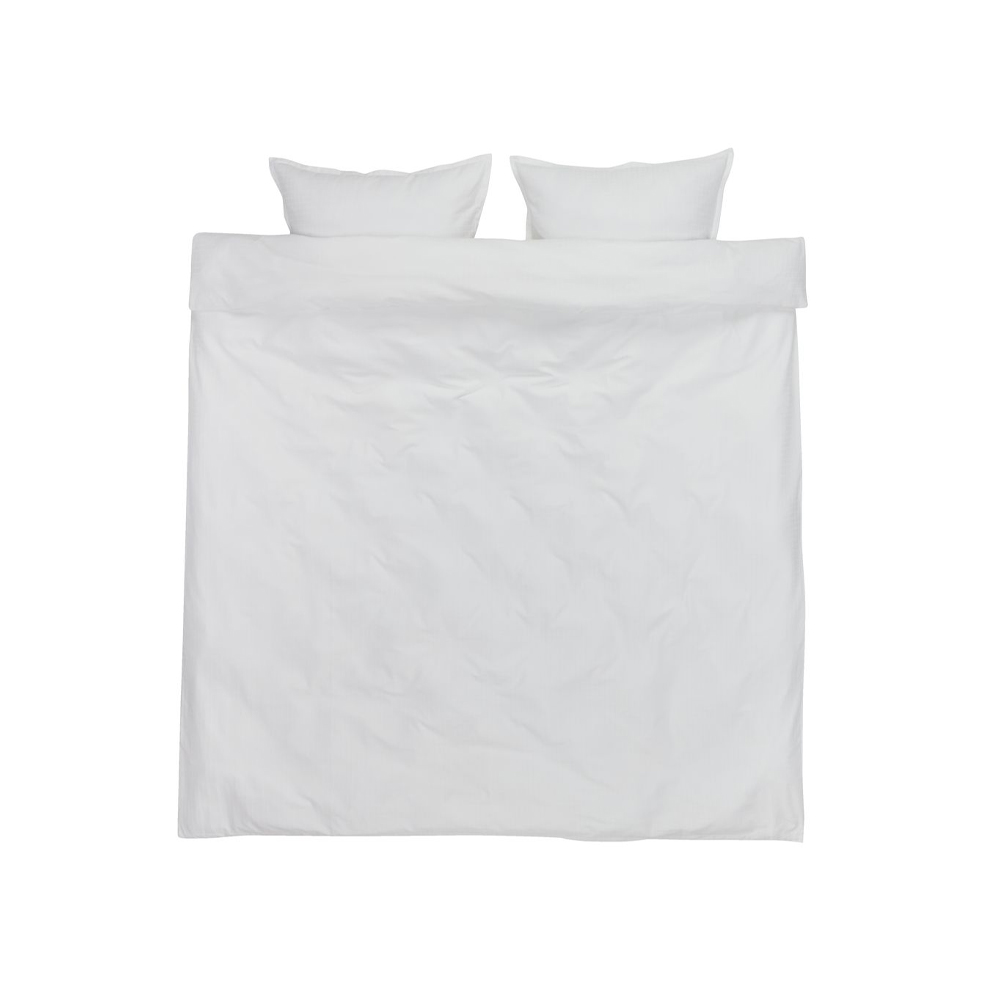 Duvet cover set | cotton sateen | INGEBORG | white | R200xD220cm/R50xD70cm