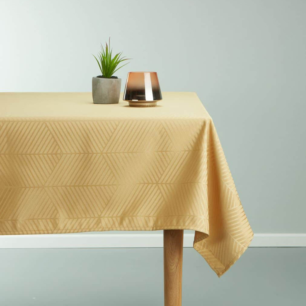 Khăn phủ bàn | BLOMME | polyester | vàng | R140XD240cm