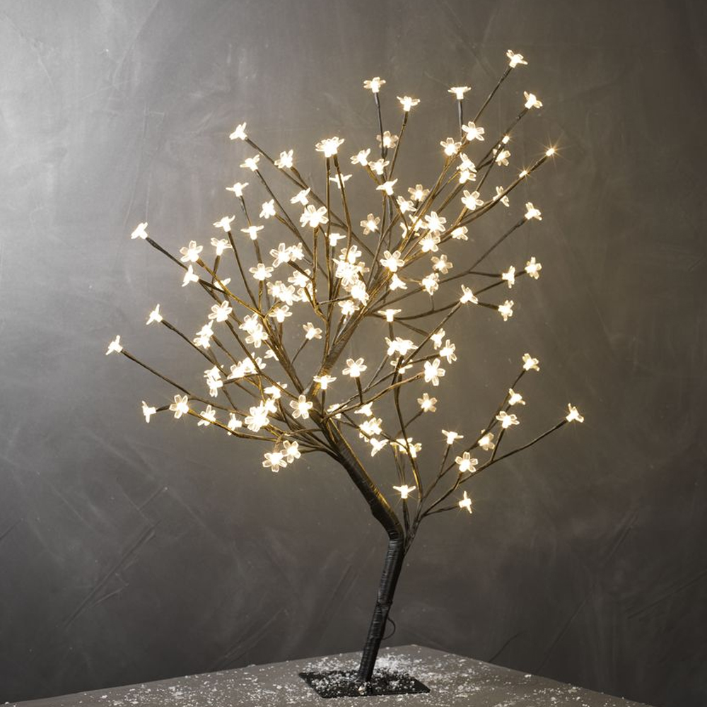 Đèn trang trí hình cây | HEIMDAL |  kim loại/nhựa |  đen/trắng |  C80cm | 128LED