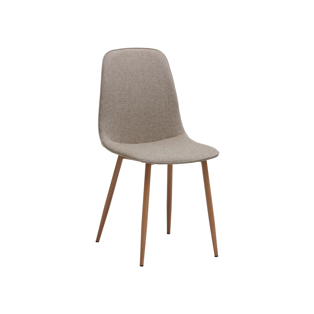 Ghế bàn ăn | BISTRUP | kim loại/polyester | màu sồi/cát | R44xS53xC87cm