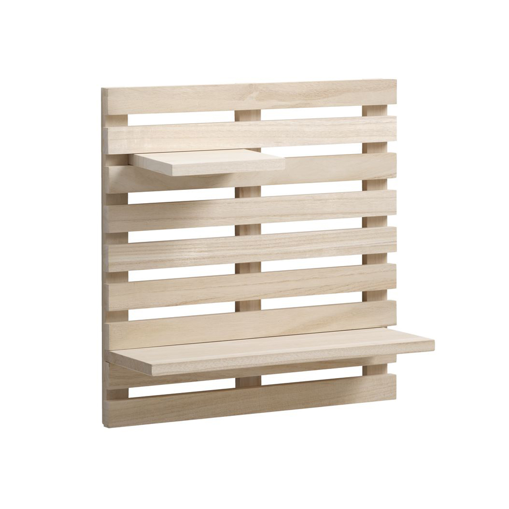 Kệ treo tường | KETTINGE | gỗ công nghiệp | màu tự nhiên | R40xS17xC42cm