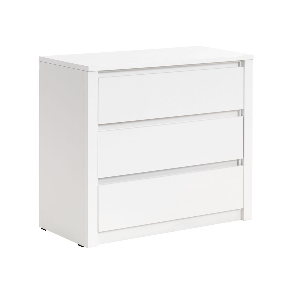 Tủ ngăn kéo 3 ngăn | VEDDE | gỗ công nghiệp | trắng | R90xS43xC80cm