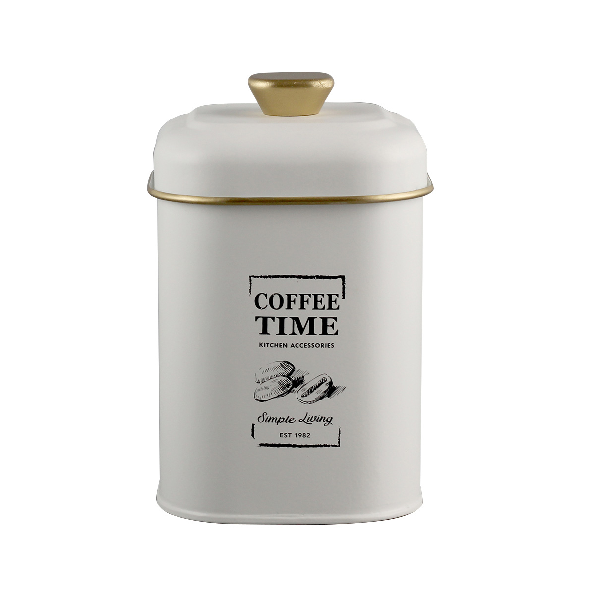 Coffee Box | HAGFORS | powder coated steel | white | R11xS11xC17cm