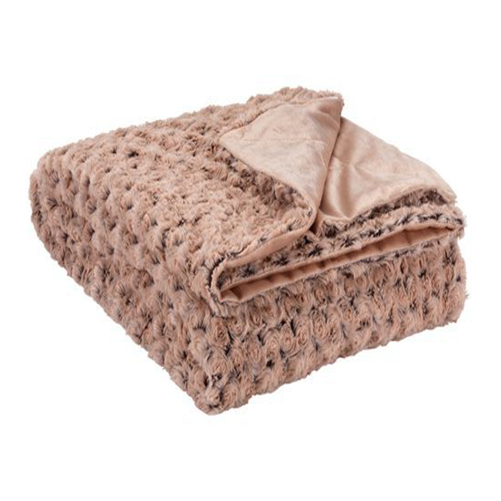 Chăn sofa | KONGSSPIR | polyester | hồng | 140x200cm