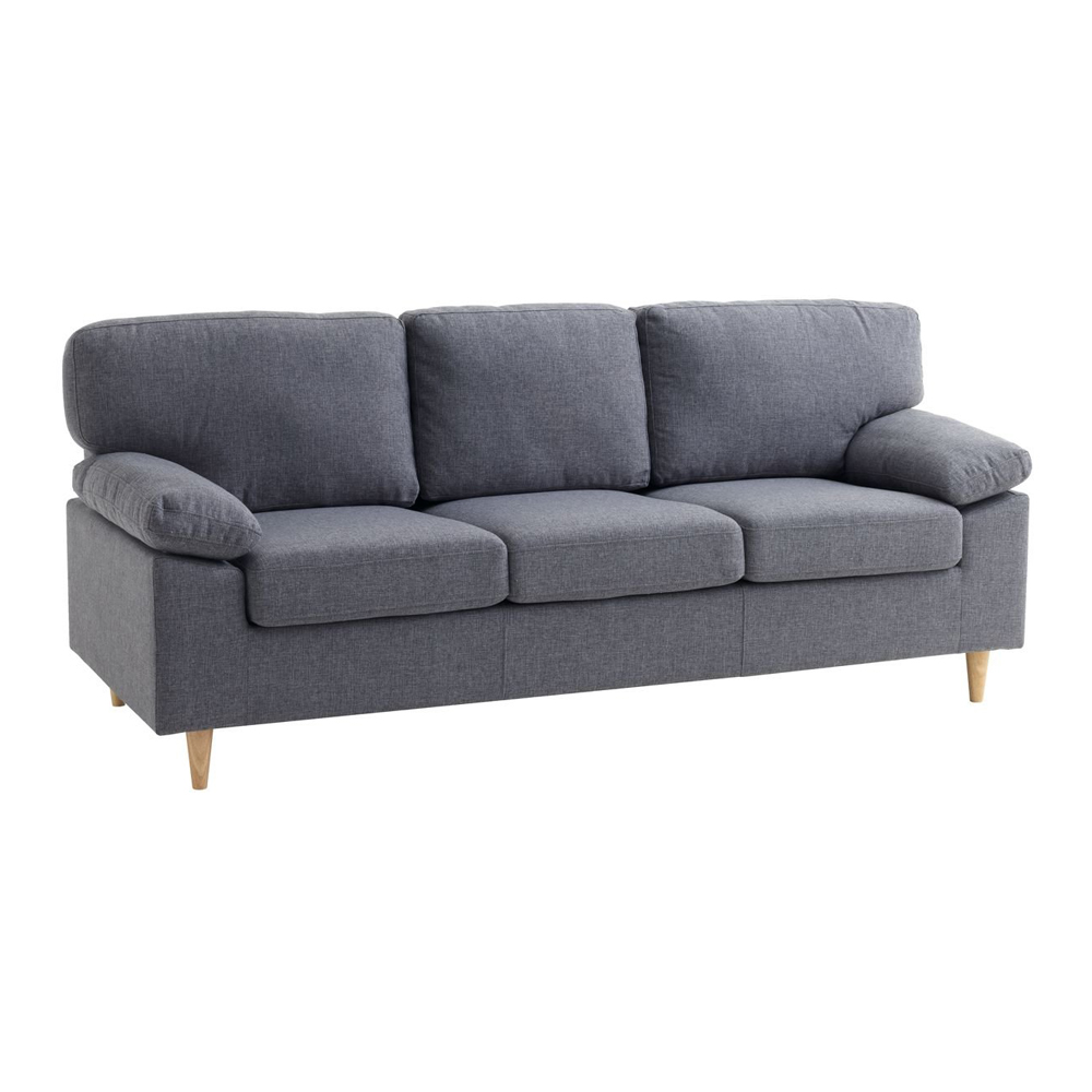 Sofa 3s | GEDVED | polyester fabric | gray | R210xS85xC84cm