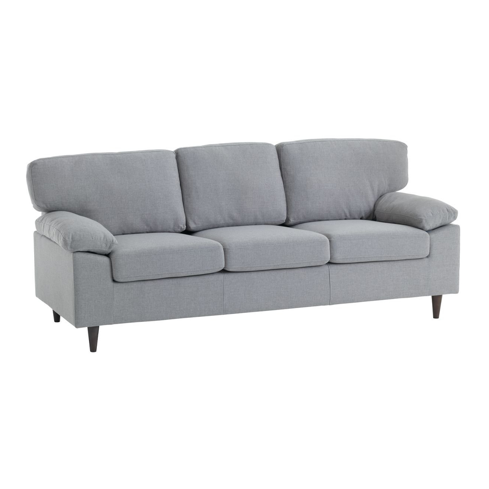 Sofa 3s | GEDVED | polyester fabric | light gray | R210xS85xC84cm