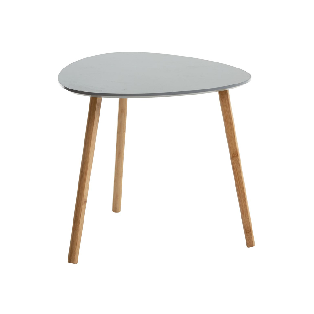 End table TAPS 55x55 grey/bamboo