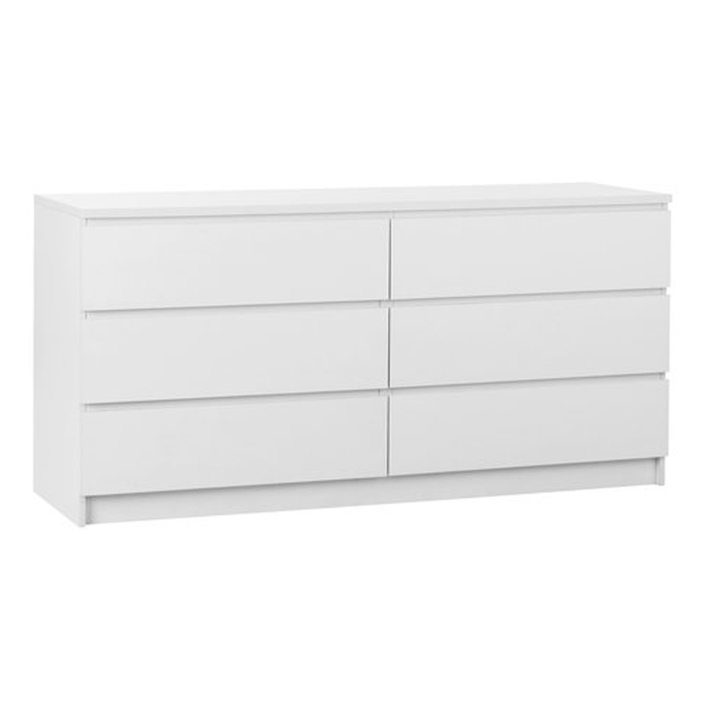 Tủ ngăn kéo 6 ngăn | LIMFJORDEN | gỗ công nghiệp | trắng | R161xS48xC79cm