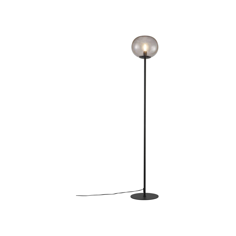 Đèn cây NORDLUX ALTON| thủy tinh màu khói/ đế kim loại màu đen| Ø27.5xC150cm