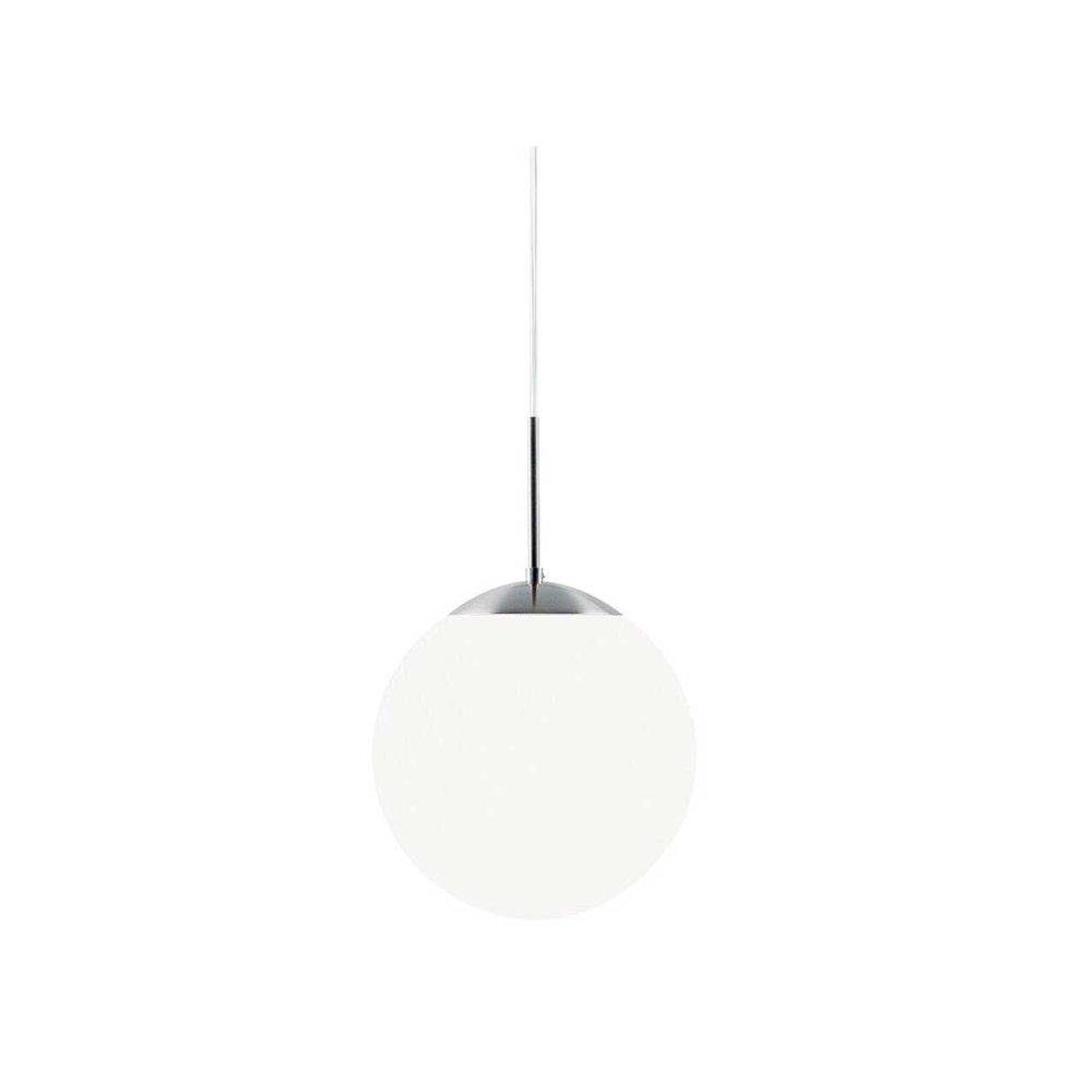 NORDLUX CAFE 20 pendant light, milky white glass/metal; C33cm