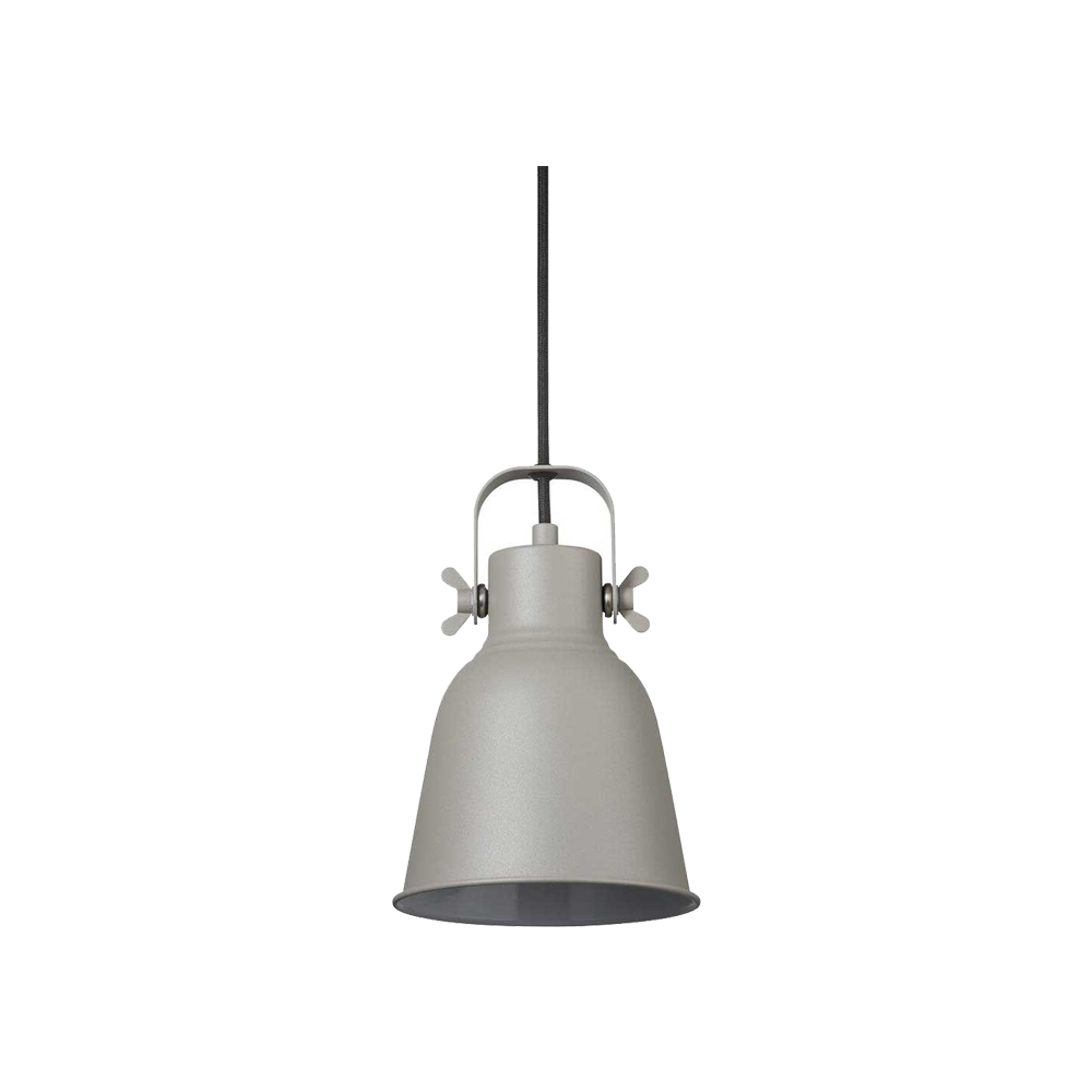 NORDLUX ADRIAN 16 pendant light, gray metal/plastic; Ø16xC22cm