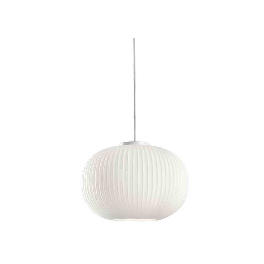 FRED pendant lights, white glass | Ø30xC20cm