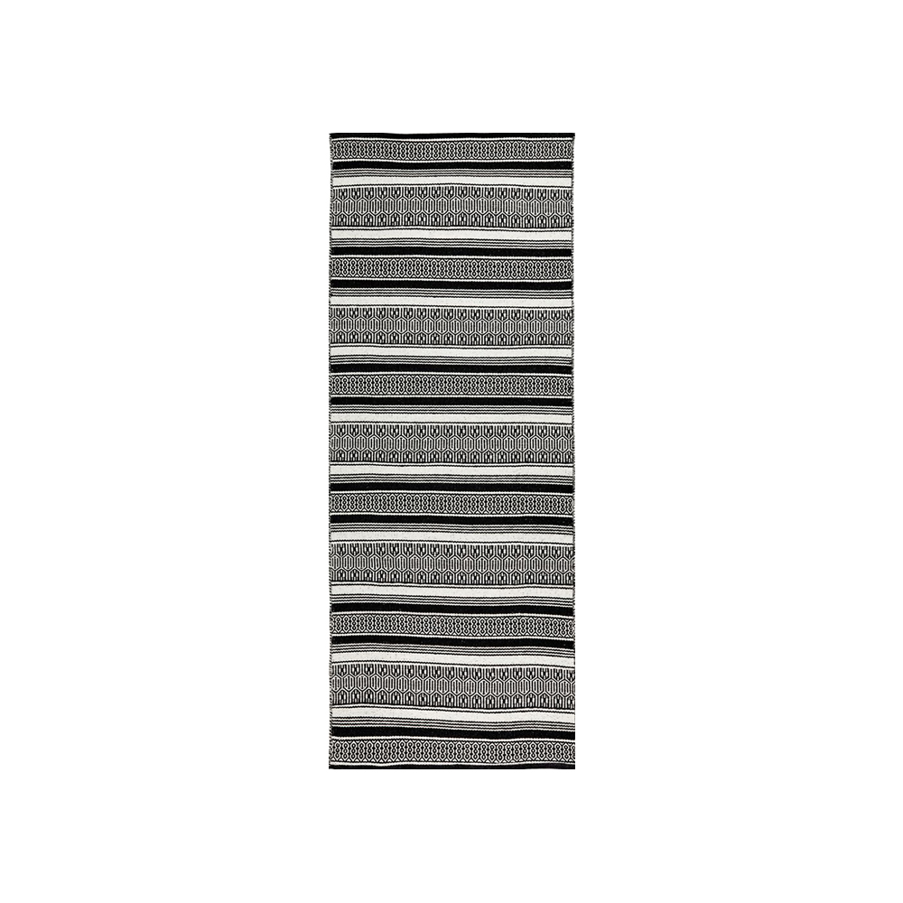 Thảm bếp | STORBORRE | cotton/ polyester | họa tiết trắng đen | 80x200cm