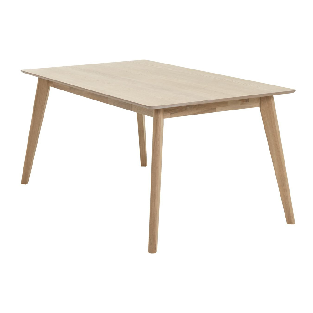 Dining table KALBY 90x160/250 light oak