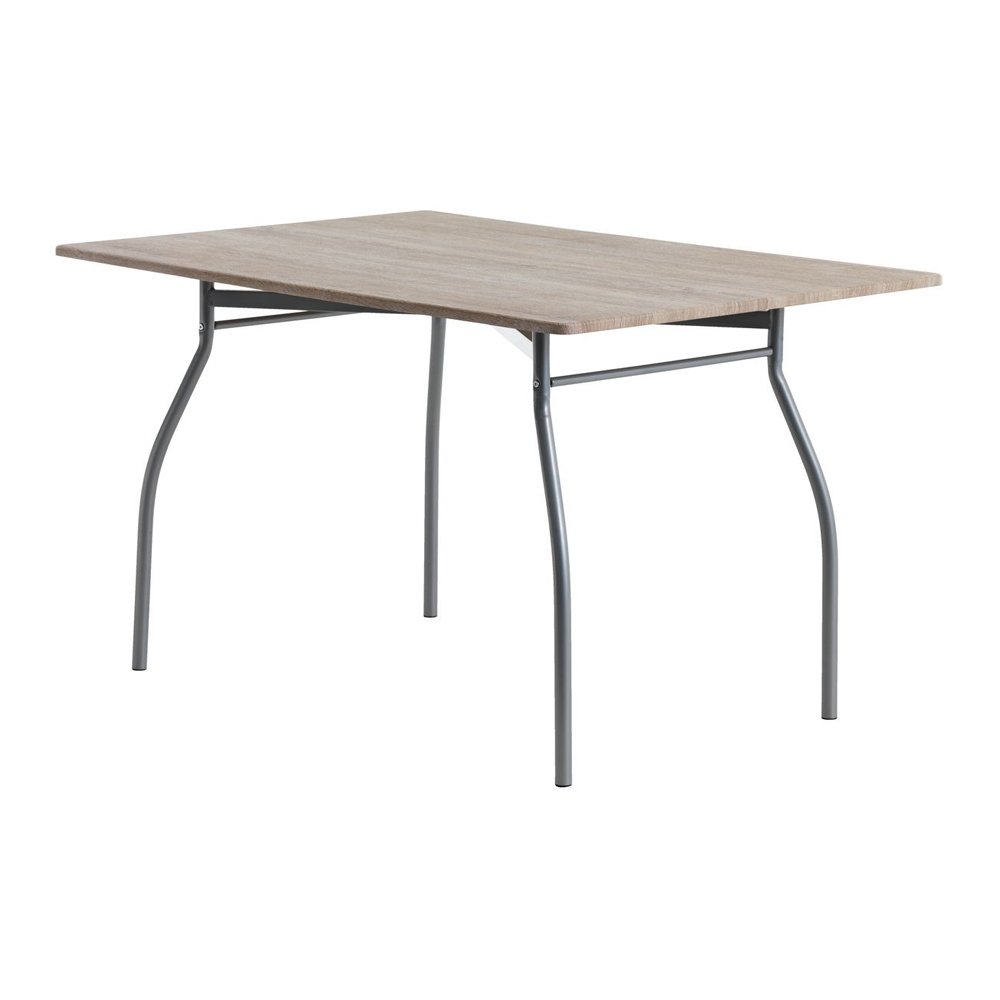 Dining table | THYHOLM | industrial wood | metal frame | oak | R80xD120xC76cm