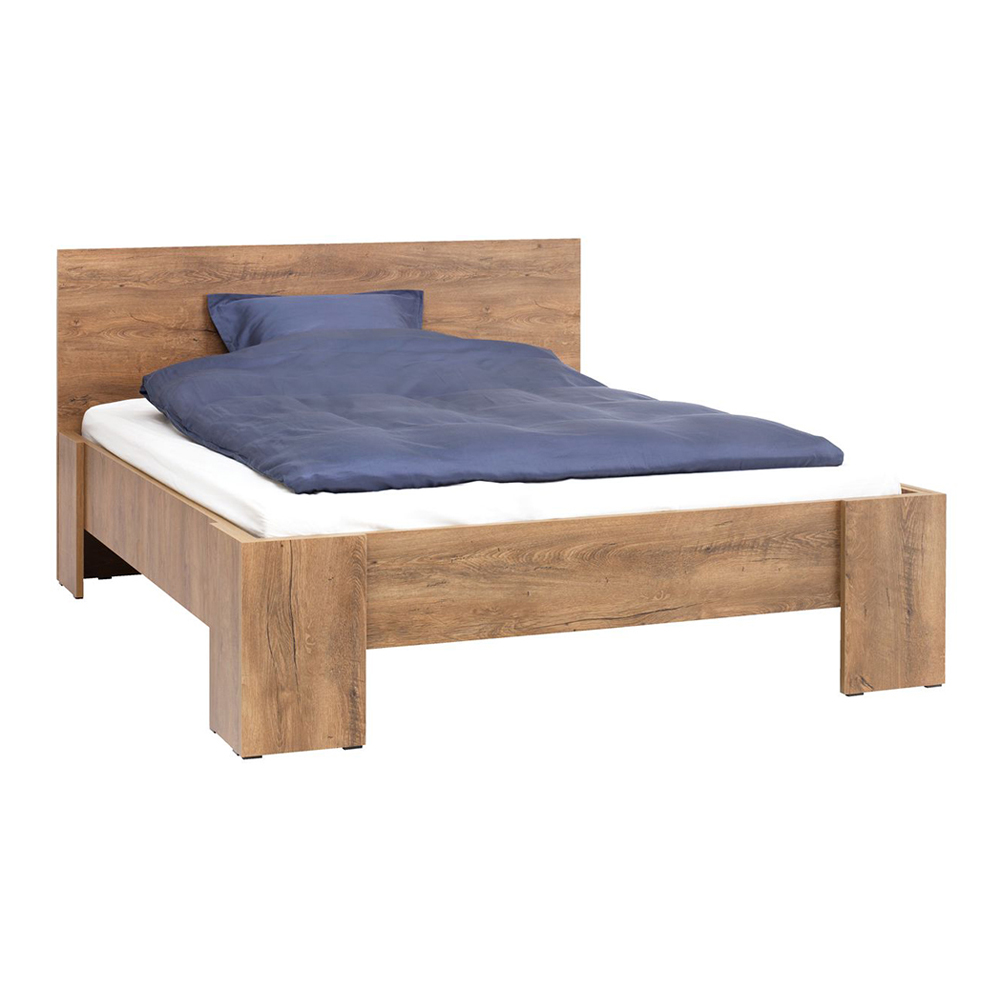 Giường | VEDDE | gỗ công nghiệp | màu sồi đậm | R180xD200cm