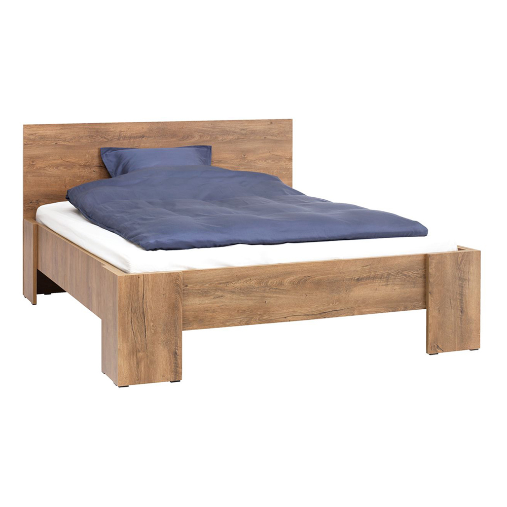 Giường | VEDDE | gỗ công nghiệp | màu sồi đậm | R160xD200cm