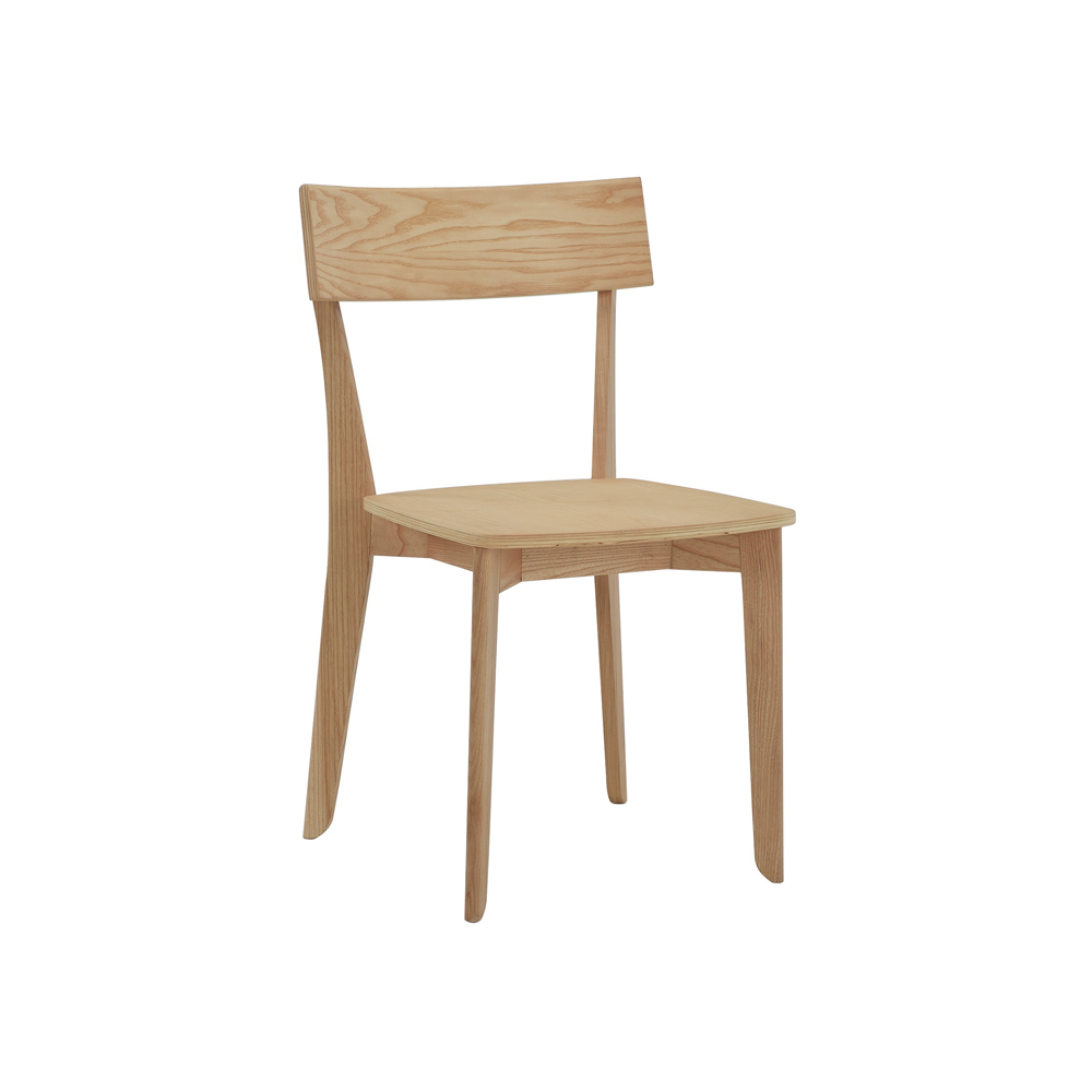 Ghế bàn ăn | NOFU856 | gỗ tần bì/plywood | màu gỗ tự nhiên | R45xS48xC81cm