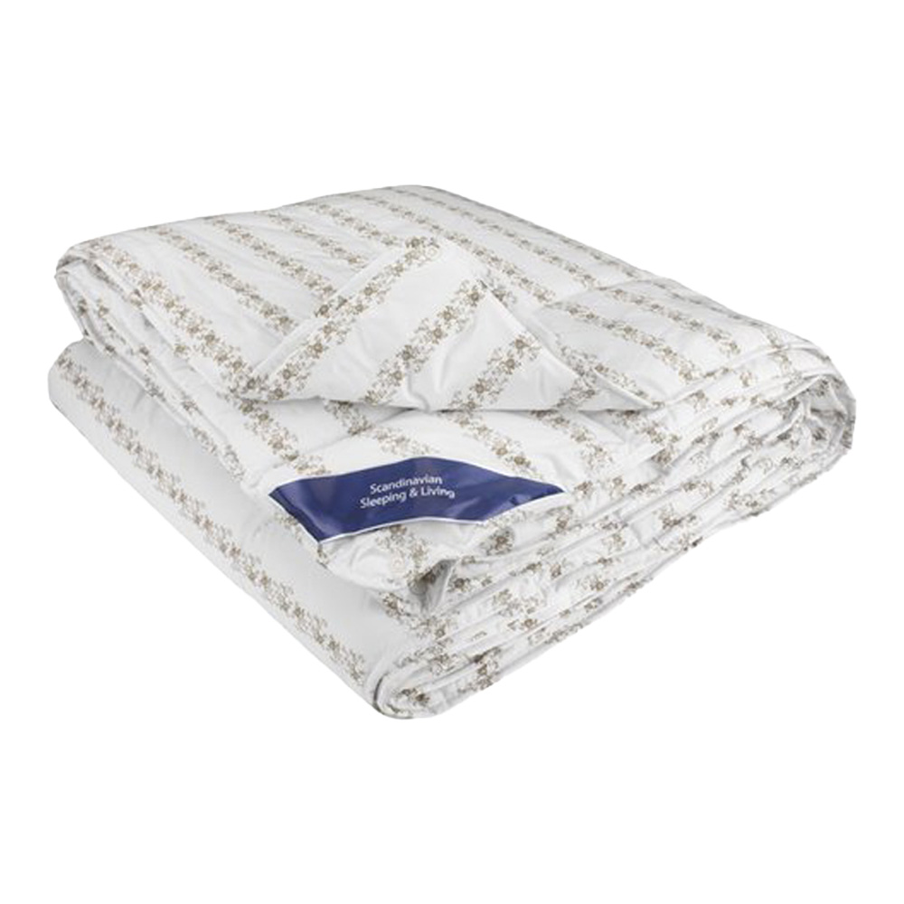 4 seasons polyester blanket | TRONFJELLET | white texture | 200x220cm | 650/1200gr