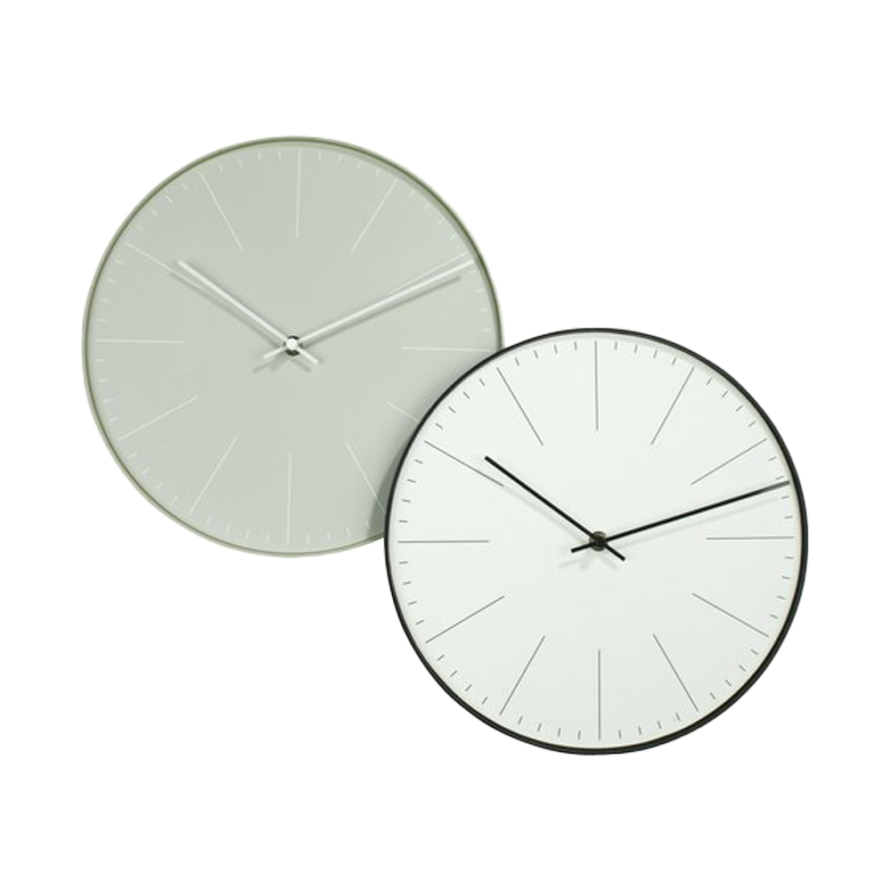 Drifting Needle Wall Clock | ASHEIM | white plastic | 30cm